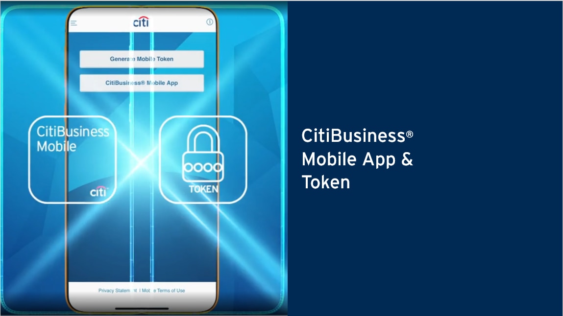Citibusiness® Mobile App & Token